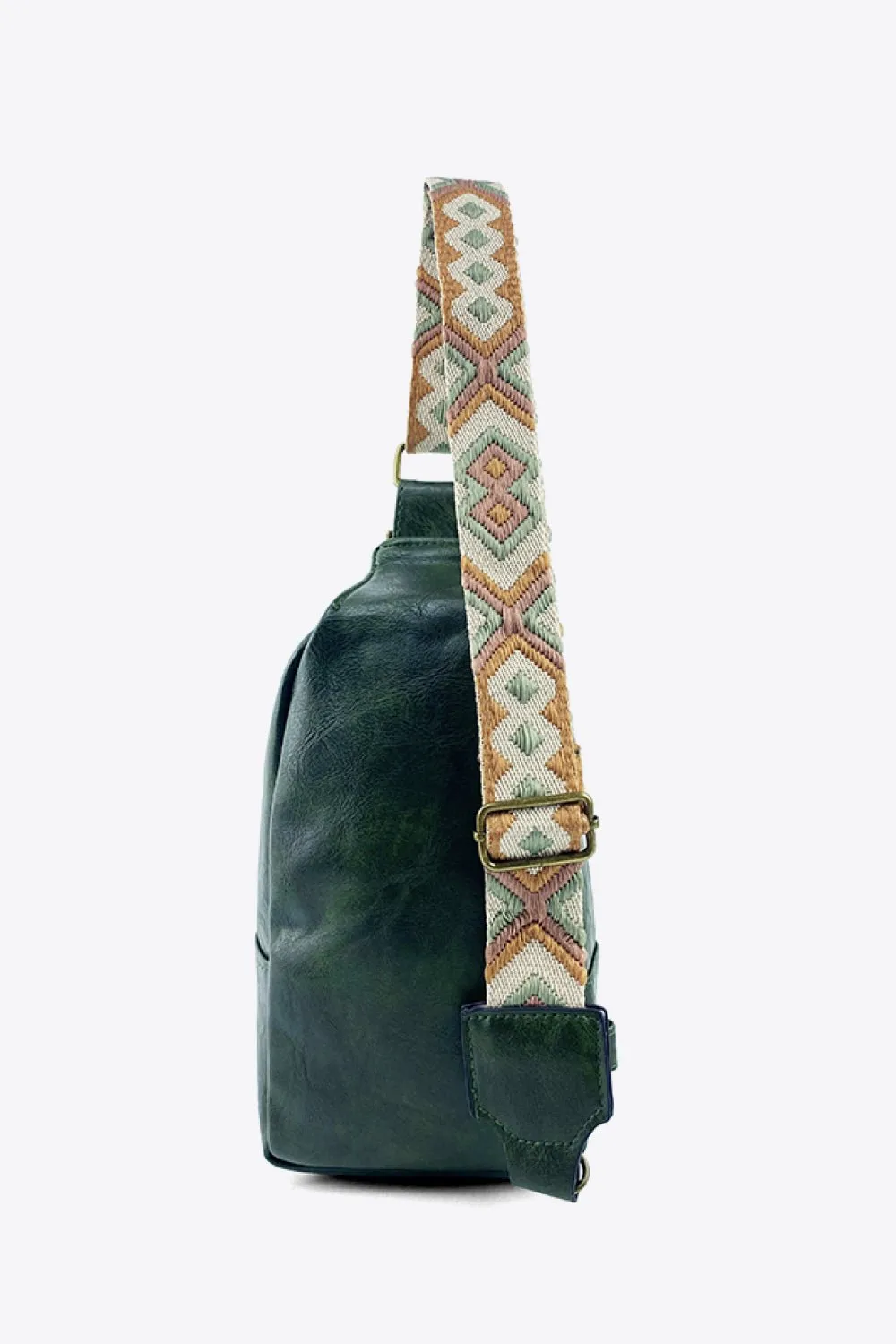 Quinn™ | Adjustable Strap Leather Sling Bag